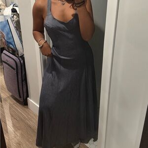 Derhy pinstripe maxi dress